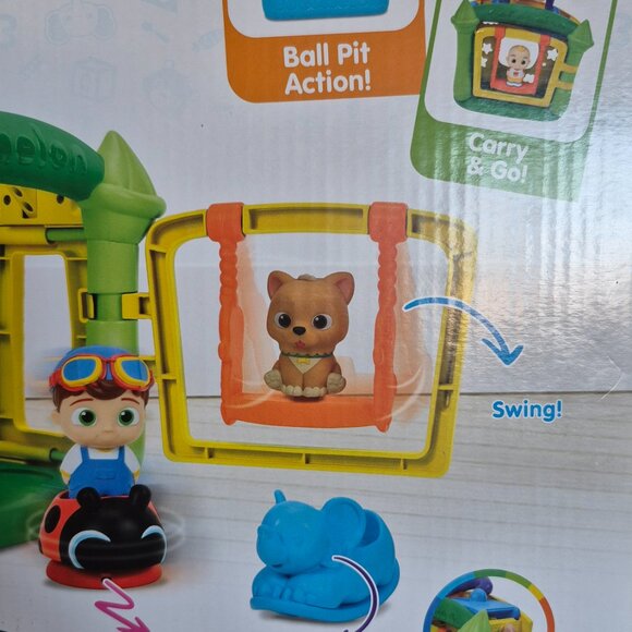 CoComelon Little Play Gym • Baby Playset • Slide, Swing & Spinner • JJ Toy - Picture 7 of 8